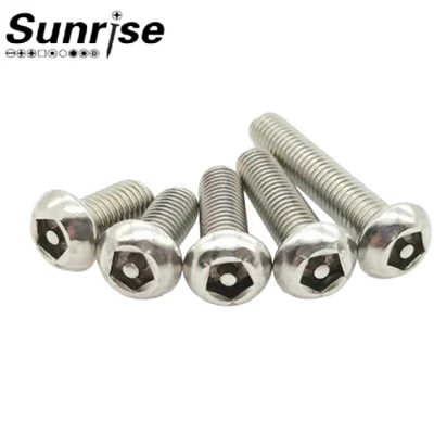 SS304/316 Varnost proti kraji Pentagon Penta Drive Pan Button Head Vijak