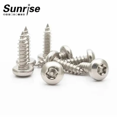 SS304 316 Hexlobular vtičnica Torx Pan gumb glava Tamper samorezni vijak